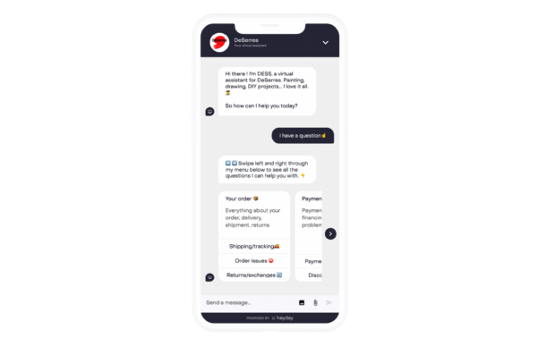DeSerres virtual assistant chatbot