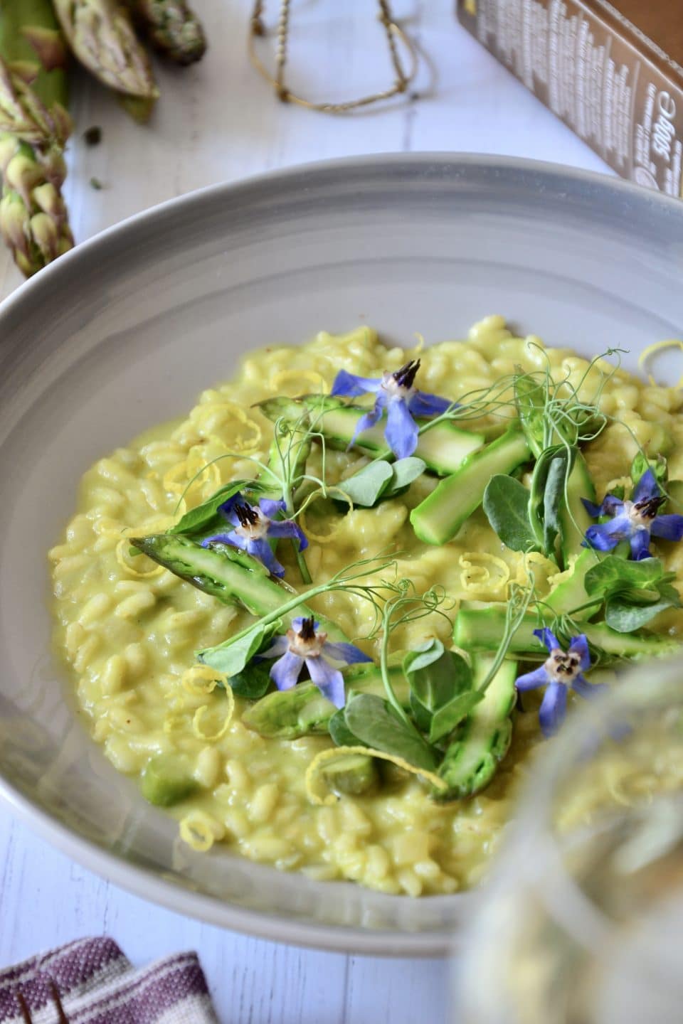 Asparagus and Prosecco Risotto