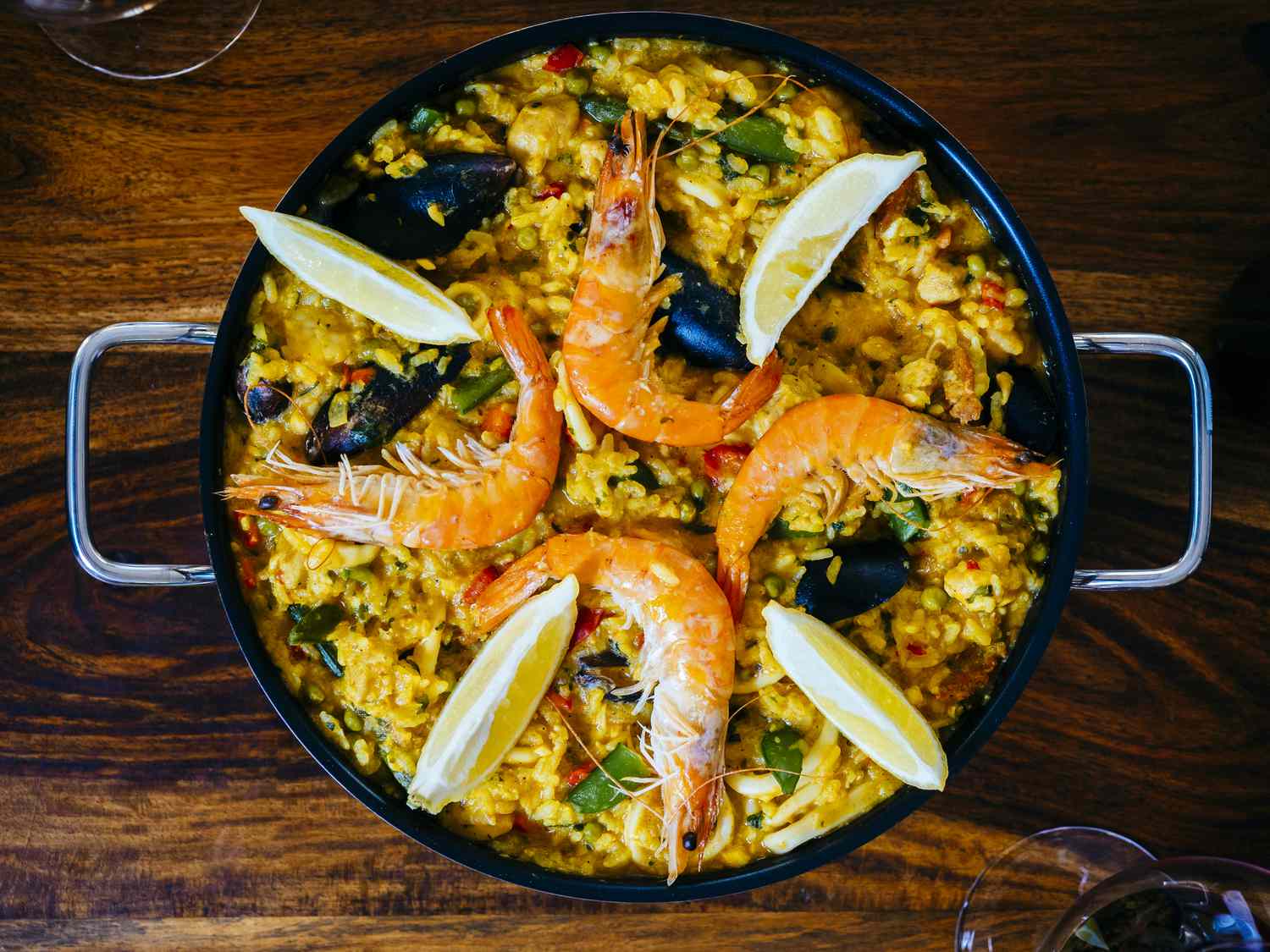 Seafood Paella With Pork and Chicken Recipe